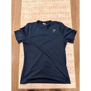 Gymshark Men’s Arrival Short-Sleeve T-Shirt - Navy Blue (Large)